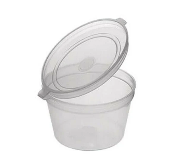 HINGED CUP & LIDS 500PCS 4OZ