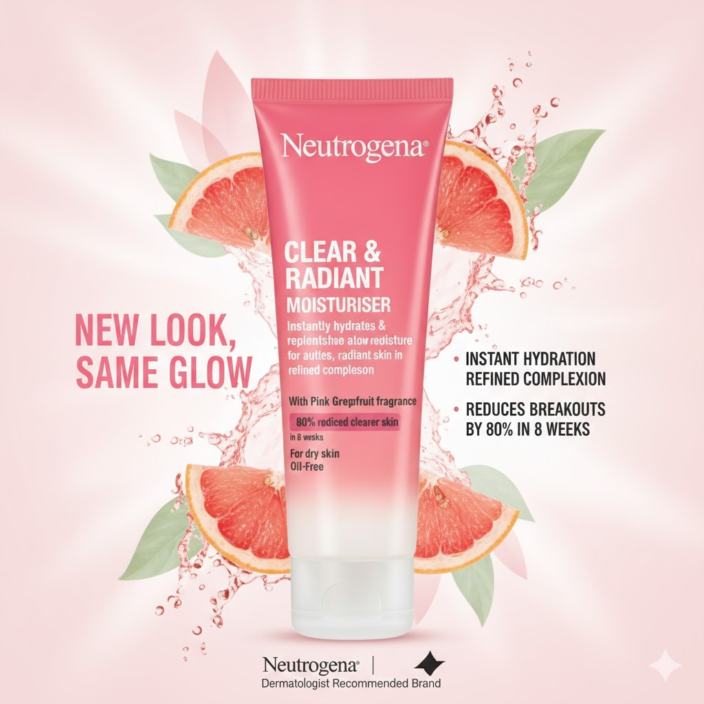 Neutrogena Clear & Radiant Pink Grapefruit Moisturizer 50ml