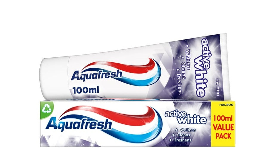 AQUAFRESH TOOTHPASTE ACTIVE WHITE 100ML