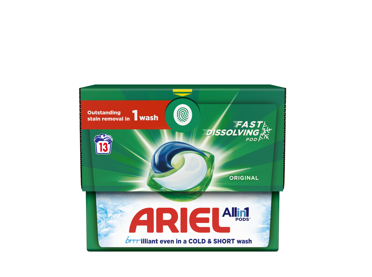 ARIEL PODS WASHING CAPSULES 13 WASH ARIEL PODS WASHING CAPSULES 13WASH
