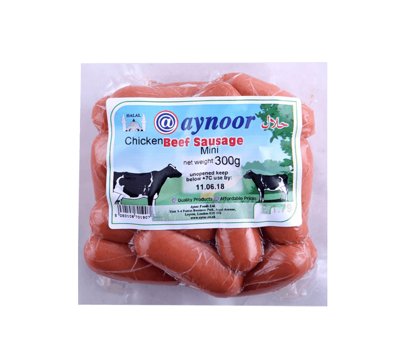 AYNOOR BEEF MINI SAUSAGES 300G