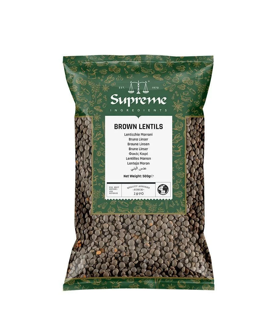 SQ BROWN LENTILS 500G