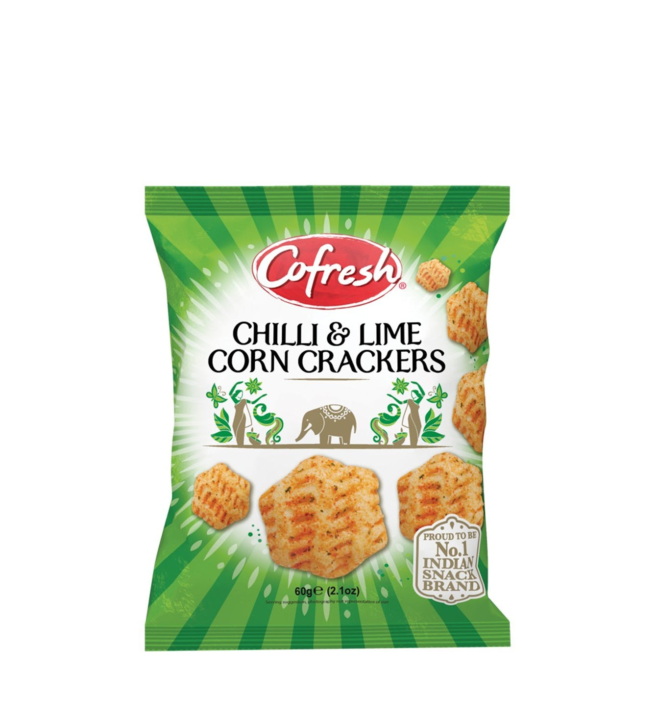 COFRESH CHILLI & LIME CORN CRACKER 60G