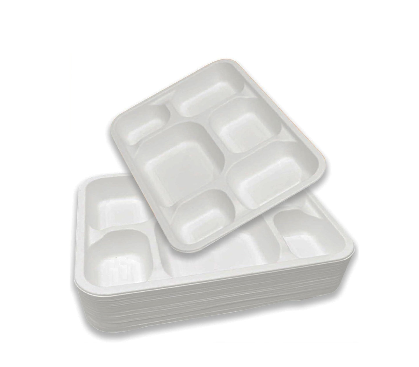 DID 6 COMPARTMENT H/D THALI 50PCS