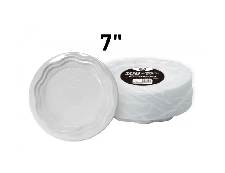 DID DELUXE REUSABLE PLATES 7'' 100PK