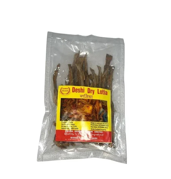 DRY LOTIA FISH 150G PM£3.50 - Kashmir Watan Foodstores