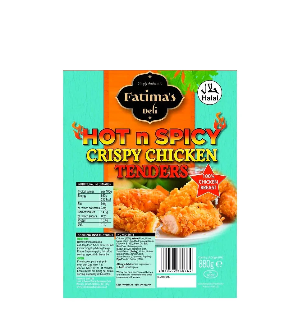 FATIMA HNS CRISPY CHICKEN TENDER 1KG PM£10.99 - Kashmir Watan Foodstores