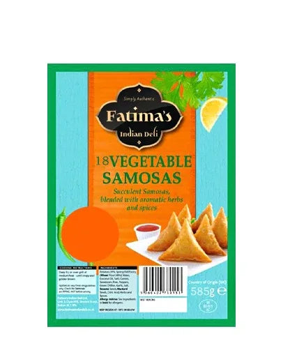 FATIMA'S VEG/SAMOSAS 18PCS - Kashmir Watan Foodstores