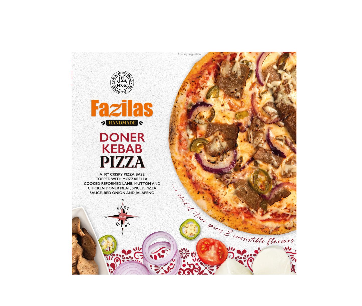 FAZILAS DONER MEAT PIZZA HALAL 400G