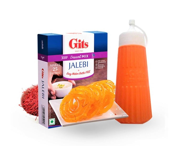 GITS JALEBI MIX + JILEBI MAKER BOTTLE 120G