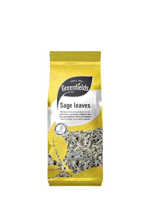 SAGE LEAVES 40G (GREENFIELDS) GREENFIELDS SAGE LEAVES 40g