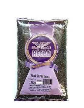 HEERA BLACK TURTLE BEAN 500G - Kashmir Watan Foodstores