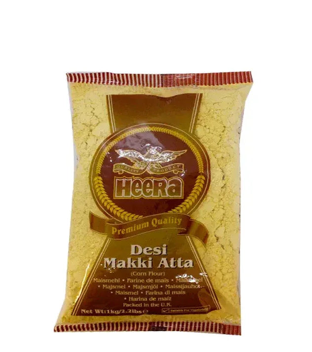 HEERA DESI MAKKI ATTA 1KG - Kashmir Watan Foodstores