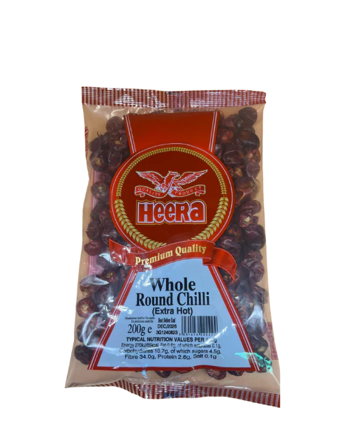 WHOLE ROUND CHILLI 200G (HEERA)