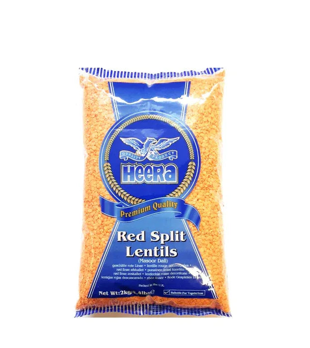 HEERA RED SPLIT LENTIL 2KG - Kashmir Watan Foodstores