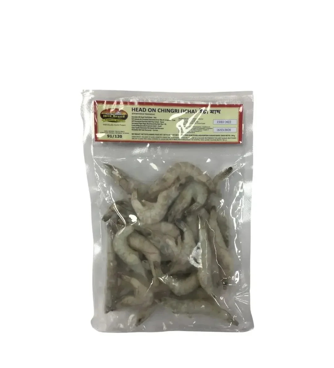 IBCO HOSO VANNAMEI CHINGRI 81/100 240G - Kashmir Watan Foodstores