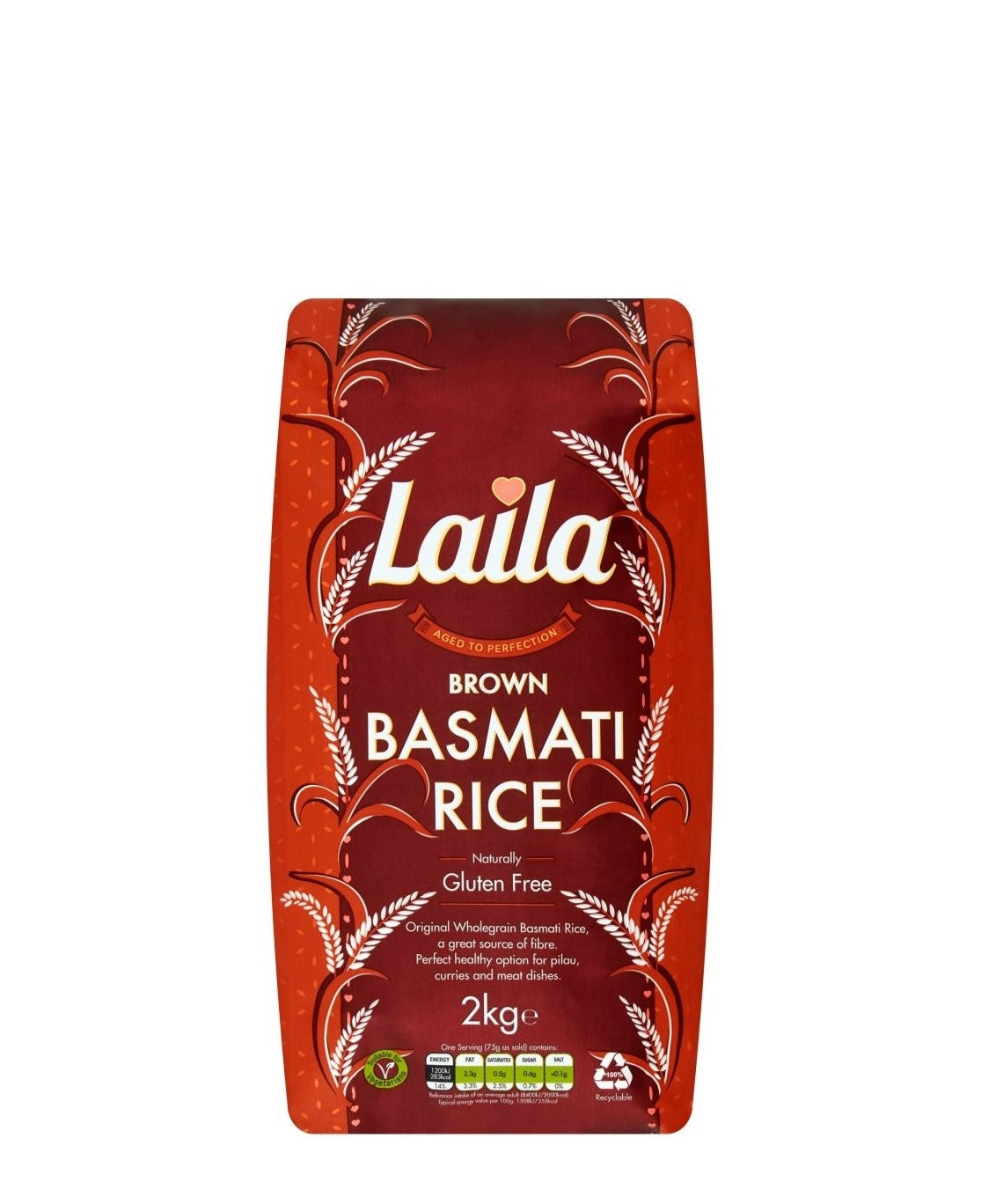 LAILA BROWN BASMATI RICE 2KG