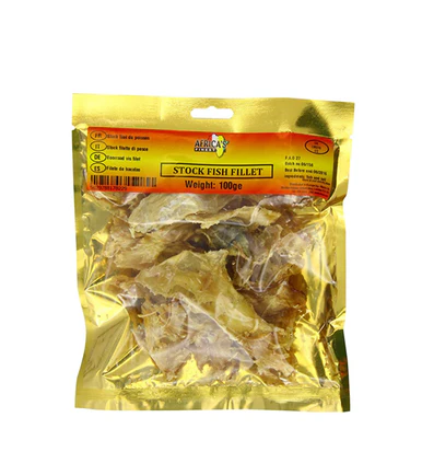 STOCKFISH FILLET 100G (MOTHER AFRICA) - Kashmir Watan Foodstores