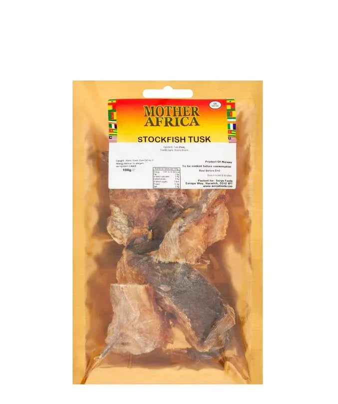 STOCK FISH TUSK 100G (MOTHER AFRICA) - Kashmir Watan Foodstores