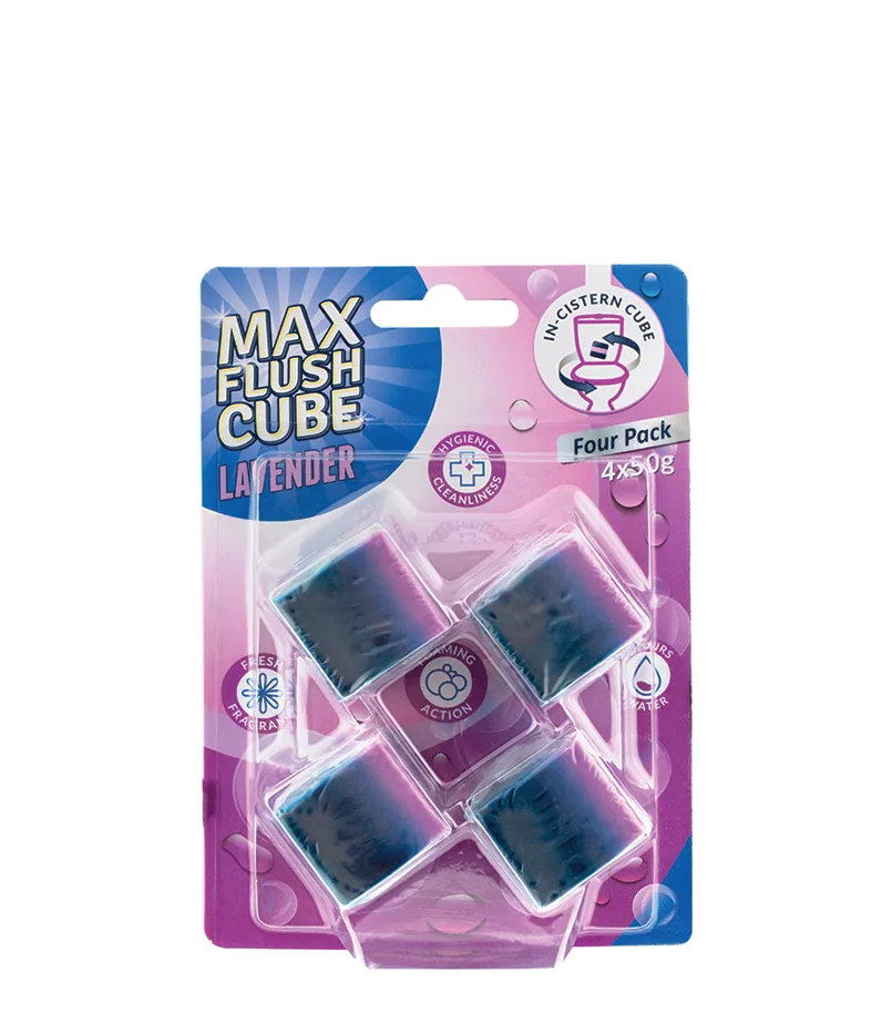 MAX FLUSH CUBES 4PKX50G