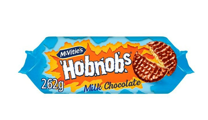 MCVITIES HOBNOBS MILK CHOCO 262G