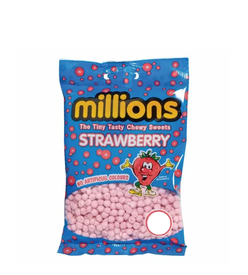 MILLIONS BAGS STRAWBERRY 85G
