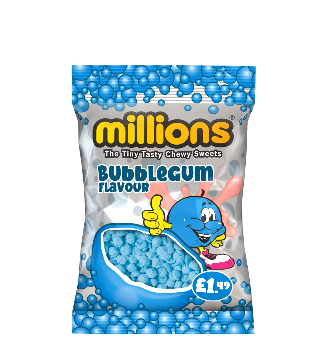 MILLIONS BUBBLEGUM 110G PM£1.49