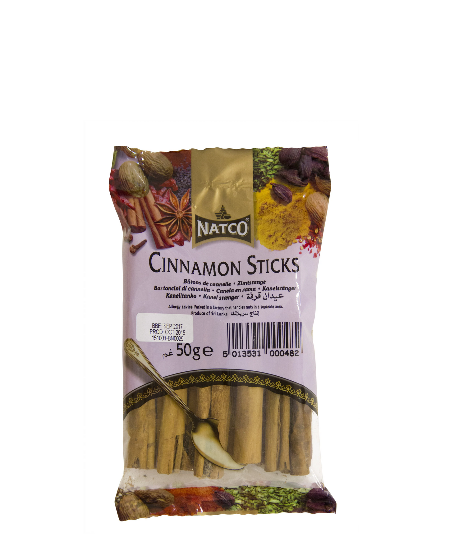 NATCO CINNAMON STICKS 50G