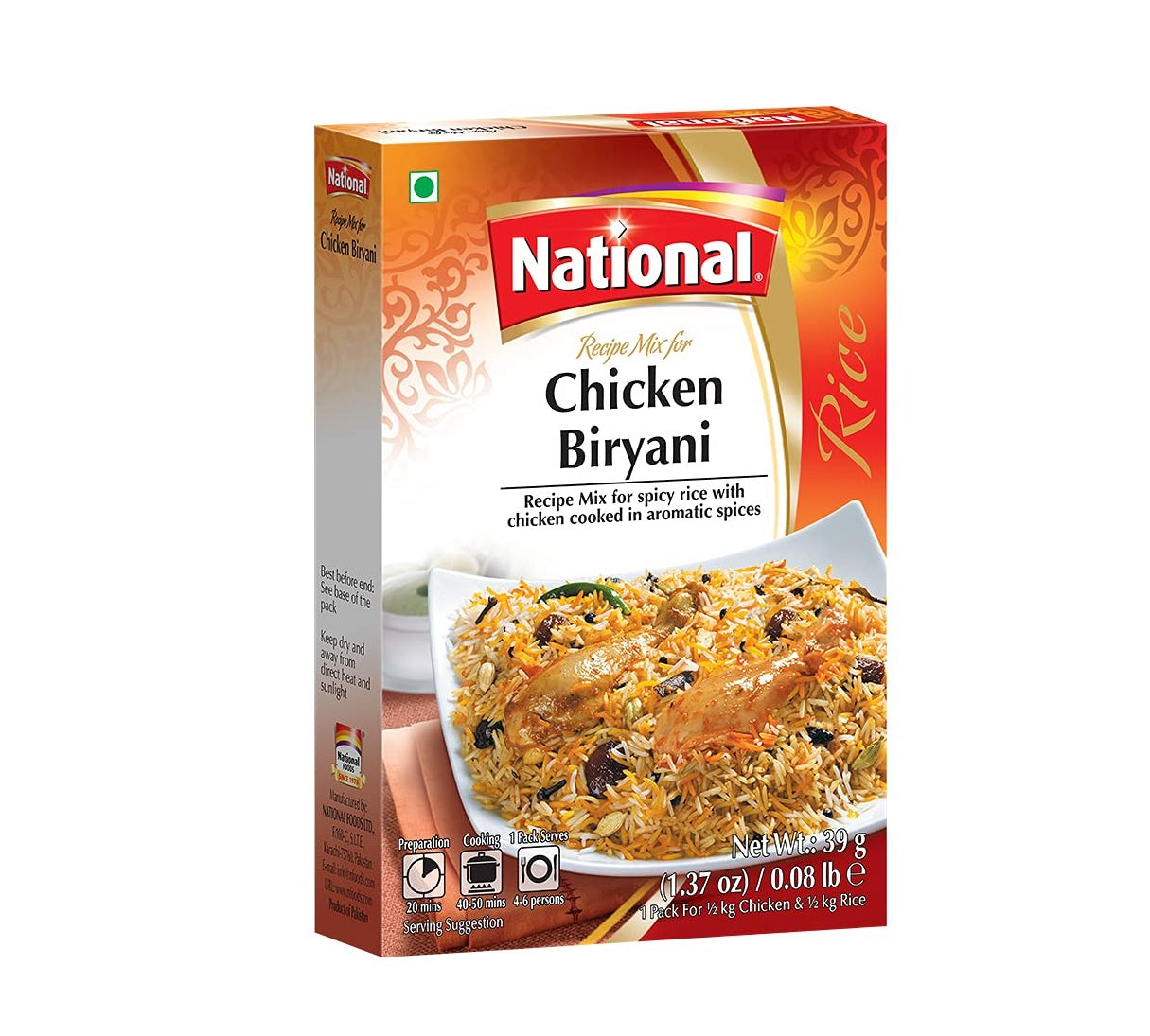 NATIONAL CHICKEN BIRYANI MASALA 39G