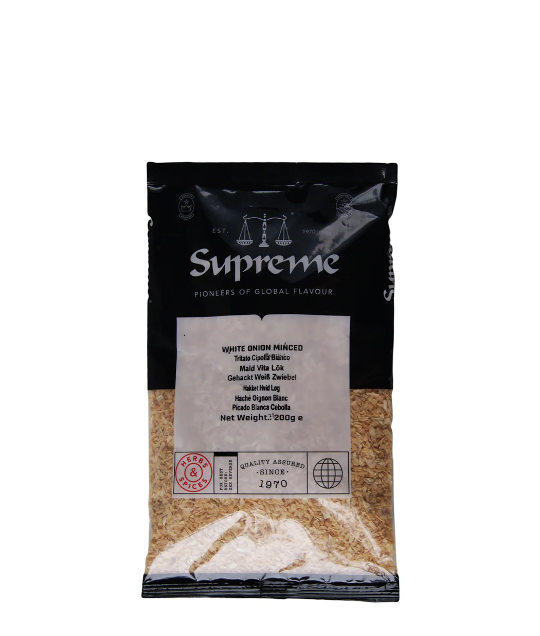 ONION MINCED WHITE 200G (SUPREME QUALITY)