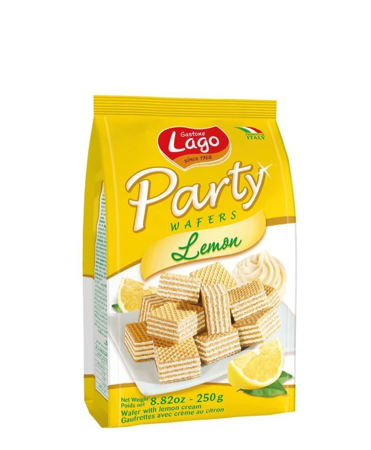PARTY WAFERS LEMON 250G
