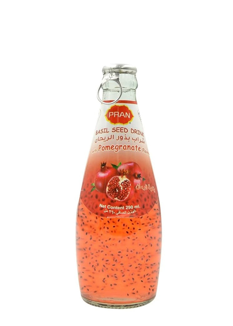 PRAN BASIL SEED DRINK POMEGRANATE 290ML PRAN BASIL SEED DRINK POMEGRANATE 290ML