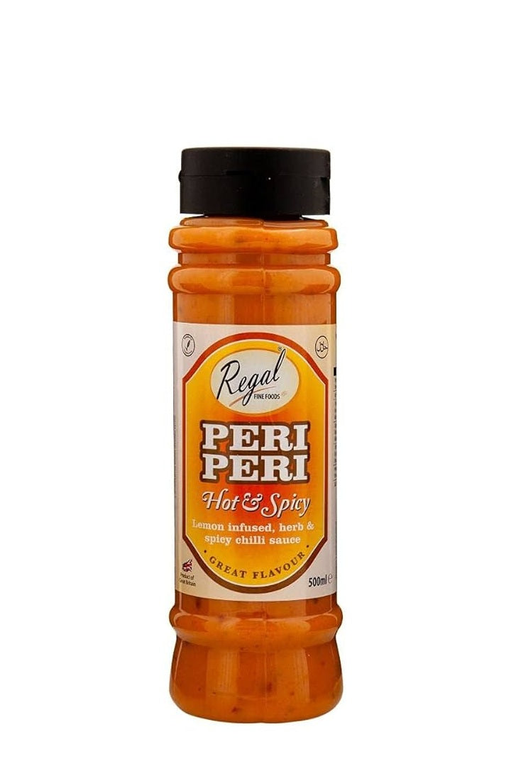 PERI PERI HOT & SPICY LEMON & CHILLI SAUCE 500ML (REGAL)