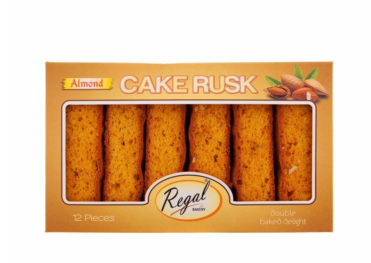 REGAL ALMOND CAKE RUSK 12PCS