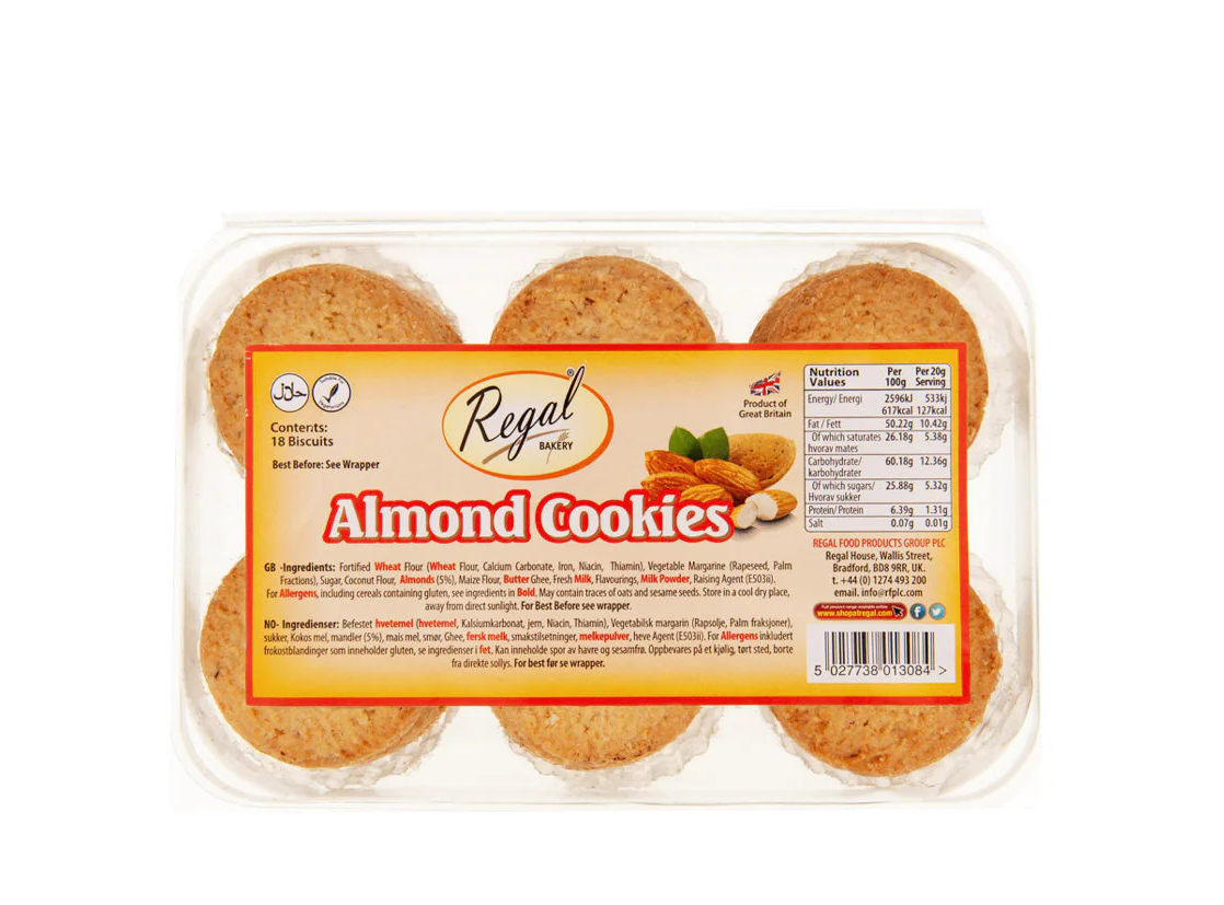 REGAL ALMOND COOKIES 18PCS