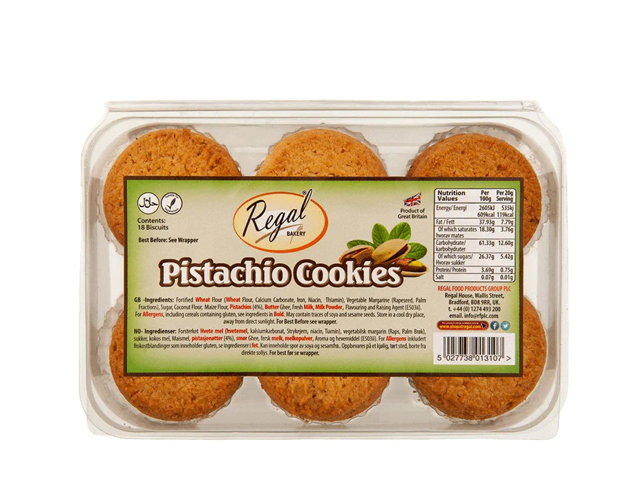 REGAL PISTACHIO COOKIES 18PCS