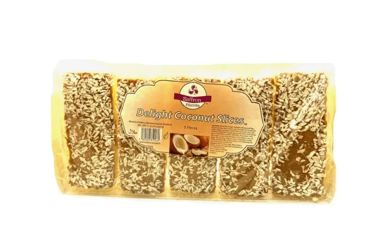 SAFFRON COCONUT SLICE 5PK