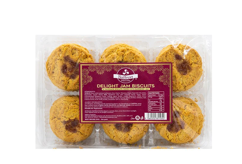 SAFFRON DELIGHT JAM BISCUITS 12pcs