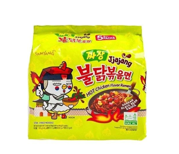 SAMYANG JJAJANG HOT CHICKEN RAMEN 5X140G