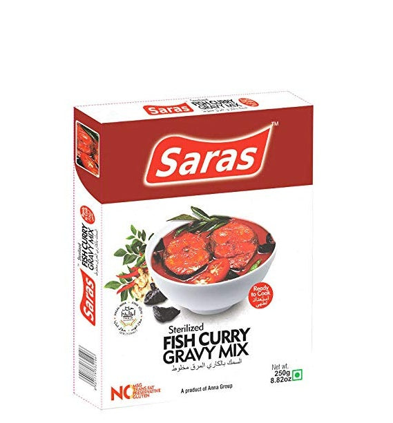 SARAS FISH CURRY GRAVY MIX 250G SARAS FISH CURRY GRAVY MIX 250G