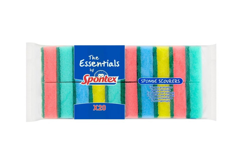 S/B SPOUNGE SCOURER 20PK