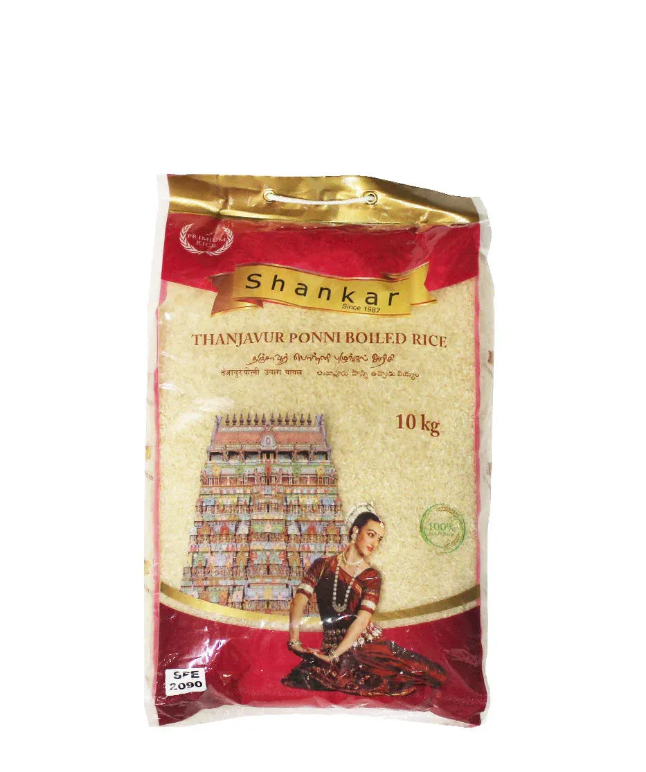 SHANKAR THANJAVUR PONNI BOILED RICE 10KG - Kashmir Watan Foodstores