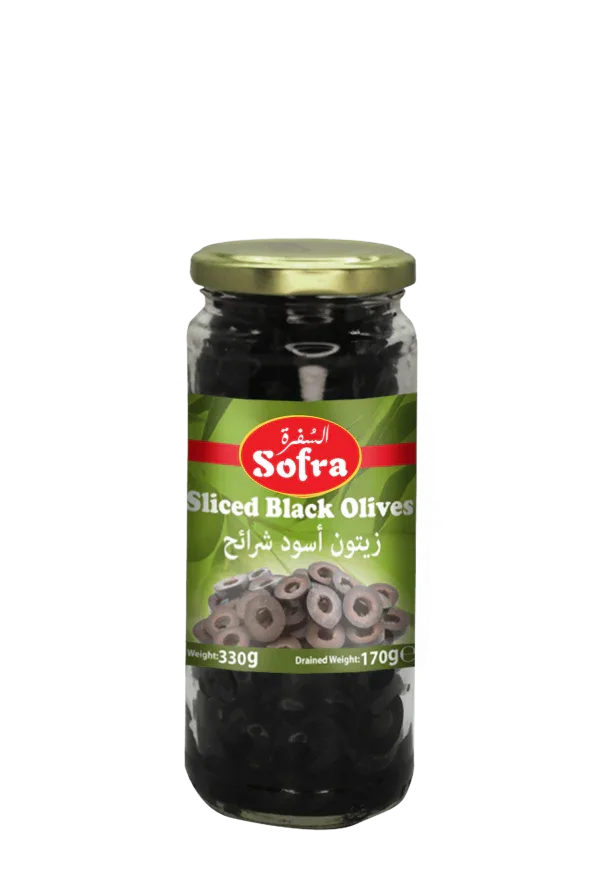 SOFRA SLICED BLACK OLIVES 330G - Kashmir Watan Foodstores
