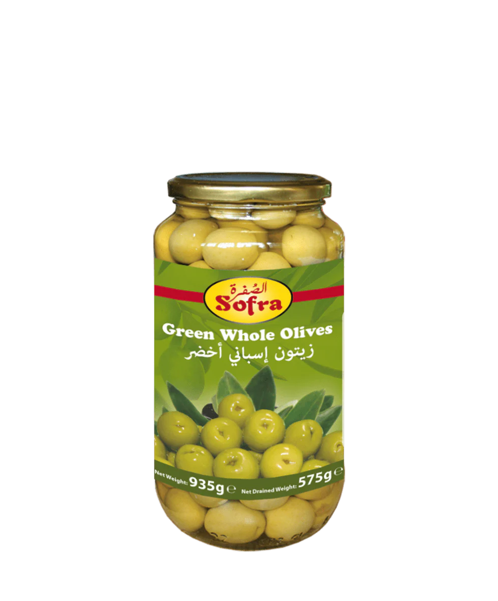 SOFRA W/GREEN OLIVES 935G PM£3.49