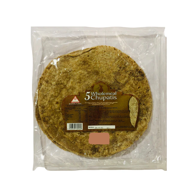 SOUNAS WHOLE MEAL CHUPATIS 5PK