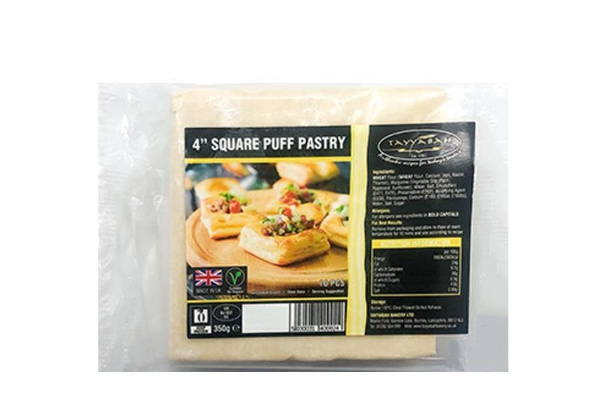 TAYB SQUARE PUFF PASTRY 4" 350G