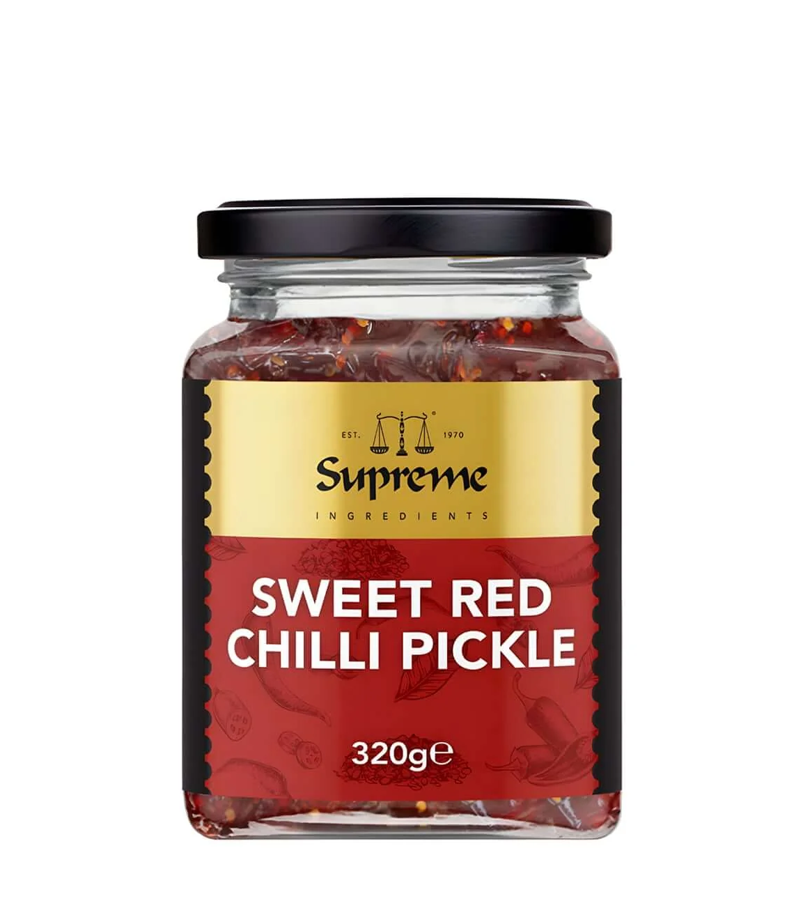 SWEET RED CHILLI PICKLE 320G (SUPREME QUALITY)