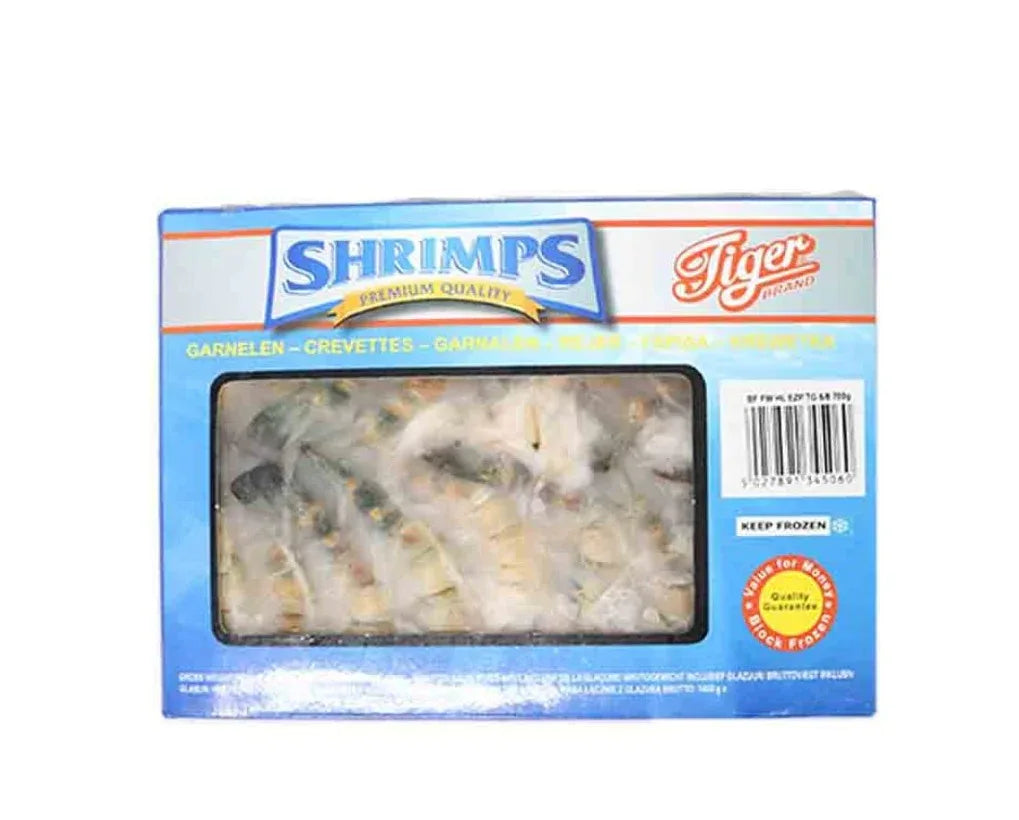 TIGER KING PRAWNS 6/8 BLOCK 6X700G BOX - Kashmir Watan Foodstores