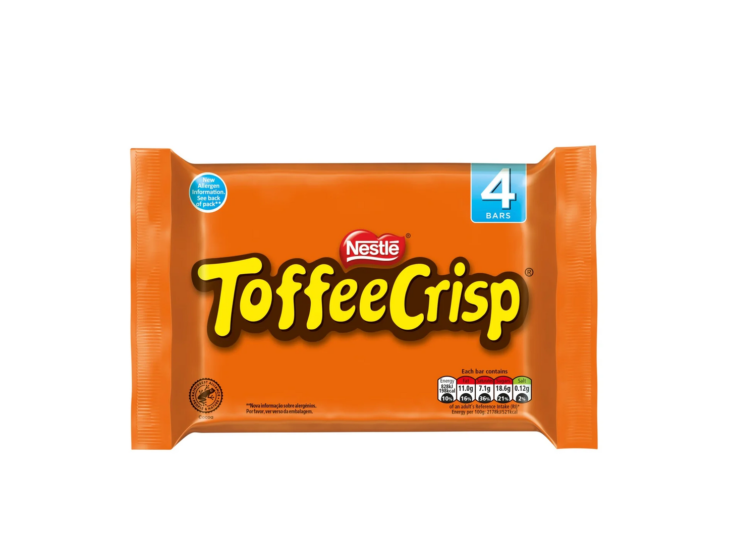 TOFFEE CRISP 4 bars TOFFEE CRISP 4bars
