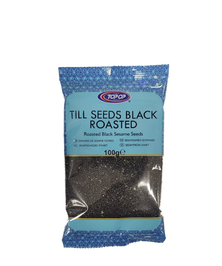 TOPOP TILL SEEDS BLACK ROASTED 100G - Kashmir Watan Foodstores